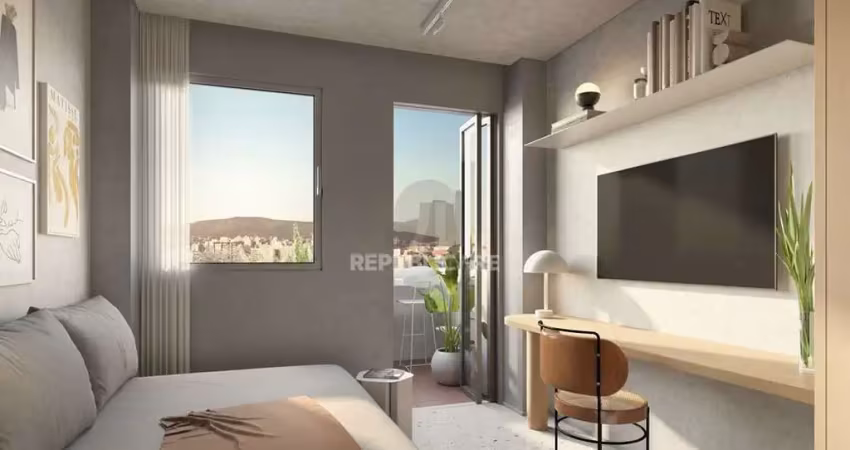 Venda de apartamento no menino deus com 20 m² e 1 dormitório/quarto disponível