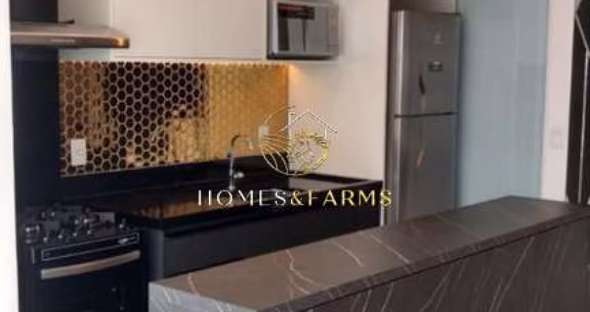 Apartamento mobiliado de 49m², localizado no Edifício Residencial Metropolitan Sidney Business &amp; Lifestyle, Jardim Goiás.