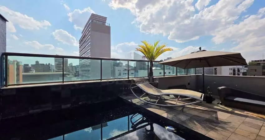Cobertura à venda, 3 quartos, 1 suíte, 3 vagas, funcionários - belo horizonte/mg