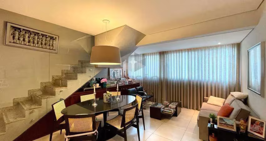 Cobertura à venda, 3 quartos, 1 suíte, 2 vagas, anchieta - belo horizonte/mg