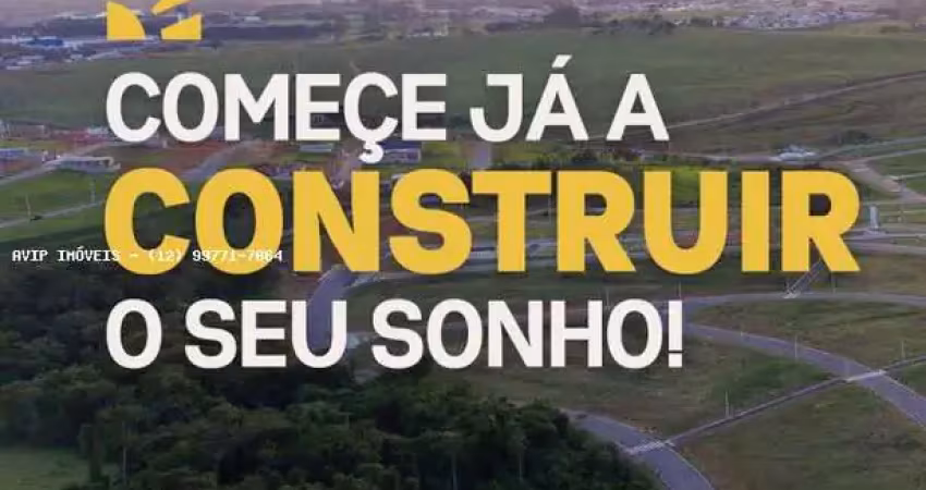 Terreno em condomínio para venda em caçapava, borda da mata