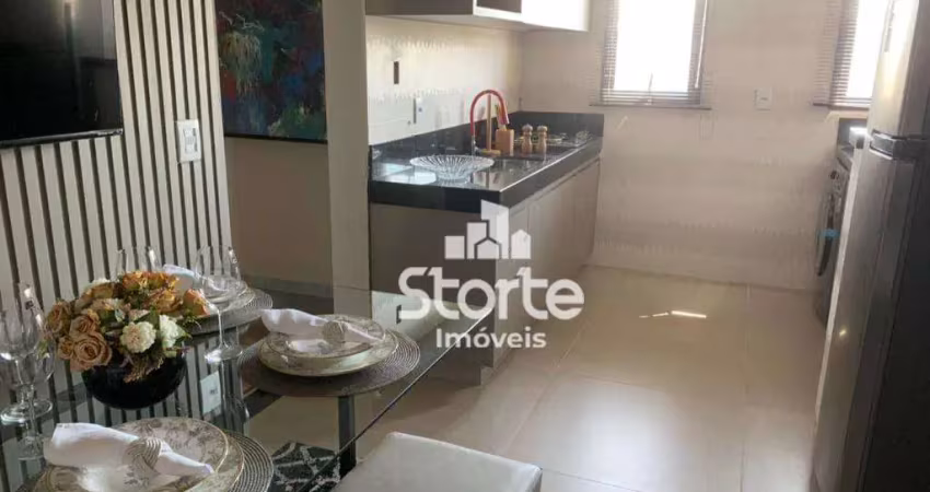 Apartamento com 2 dormitórios para alugar, 50m² por r$ 4.150/mês - umuarama - uberlândia/mg