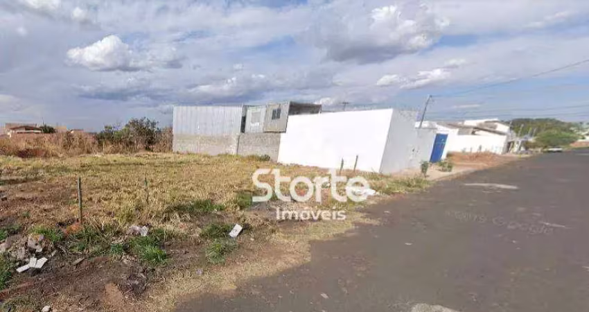 Terreno à venda, 250m² por r$ 265.000 - umuarama - uberlândia/mg