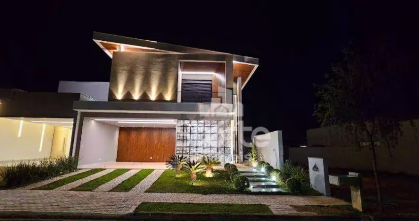 Casa alto padrão com 3 suítes e planejados à venda, 298m² por r$ 3.280.000 - condomínio splêndido - uberlândia/mg