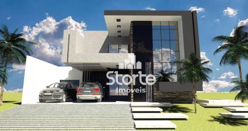 Casa estilo sobrado com 4 suítes à venda, 300 m² por r$ 3.100.000 - condomínio alphaville ii - uberlândia/mg