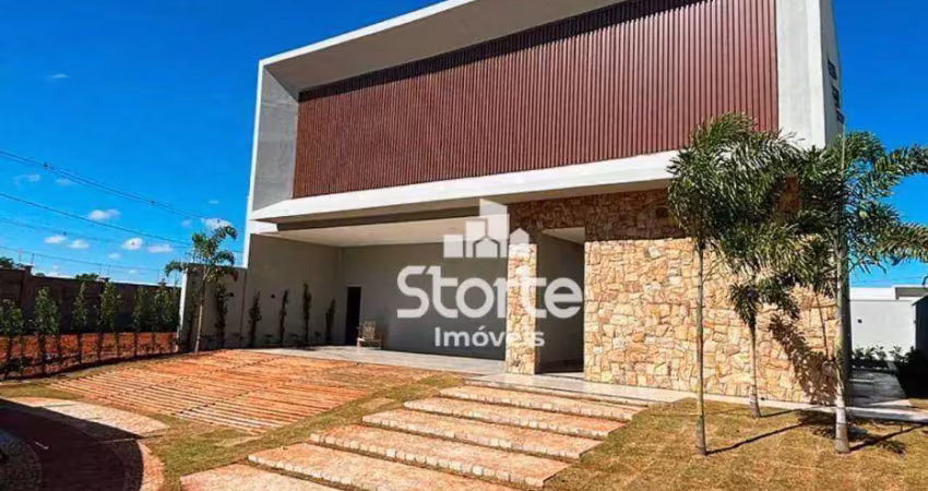 Casa com 4 dormitórios à venda, 318 m² por r$ 3.700.000,00 - condomínio golden village - jardim sul - uberlândia/mg