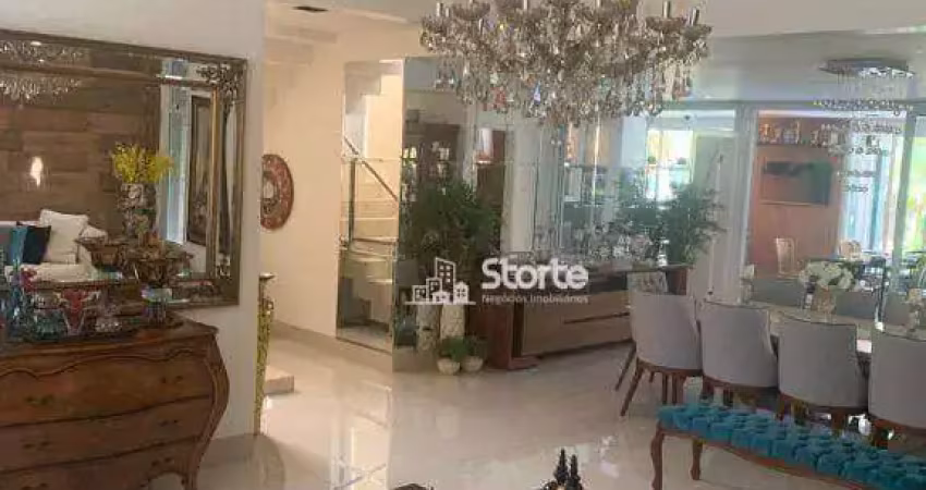 Casa com 4 dormitórios à venda, 340 m² por r$ 2.999.000,00 - condomínio paradiso ecológico - uberlândia/mg