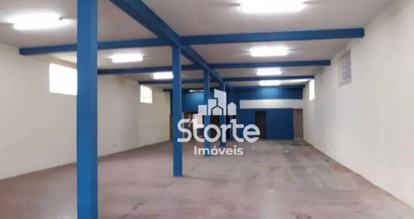 Galpão, 319 m² - venda por r$ 650.000,00 ou aluguel por r$ 4.500,00/mês - custódio pereira - uberlândia/mg