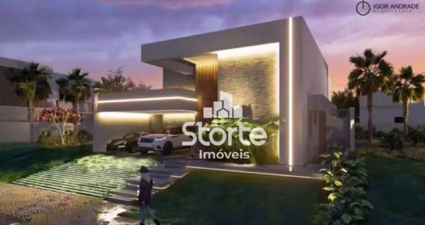 Casa alto padrão com 4 suítes à venda, 244m² por r$ 2.400.000 - condomínio jardim versailles - uberlândia/mg