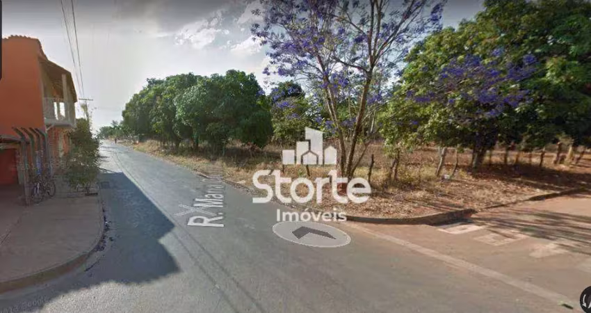 Terreno de esquina à venda, 1.000m² por r$ 227.000 - morada nova - uberlândia - mg