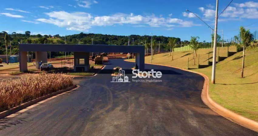 Excelente terreno à venda, 275m² por r$ 280.000 - condomínio terras alpha - uberlândia/mg