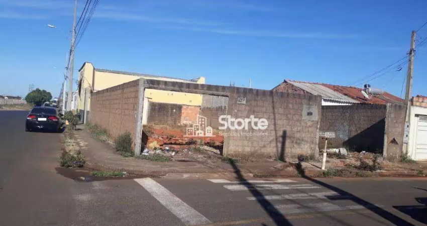 Terreno de esquina à venda, 274,38m² por r$ 160.000 - jardim sucupira - uberlândia/mg