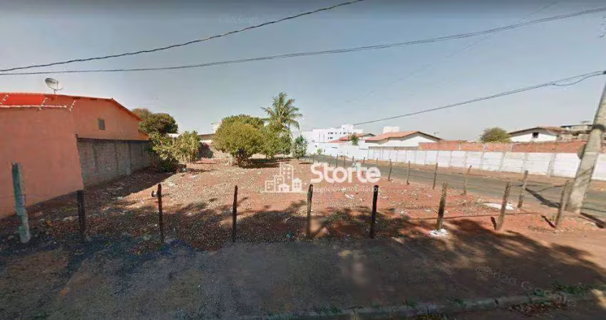 Terreno contra esquina à venda, 300 m² por r$ 400.000 - santa mônica - uberlândia/mg