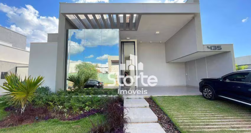 Casa alto padrão com 3 suítes à venda, 221m² por r$ 2.100.000 - condomínio alphaville i - uberlândia/mg
