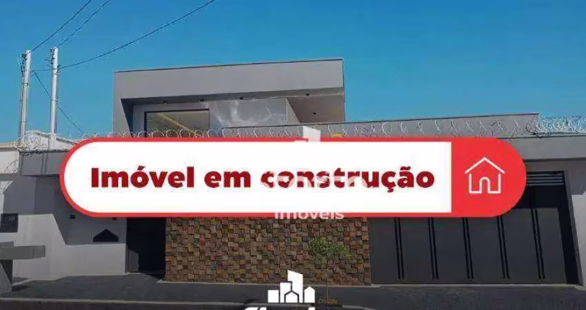 Casa em construção estilo padrão com 3/4 à venda, 170m² por r$ 980.000 - quinta alto umuarama - uberlândia/mg