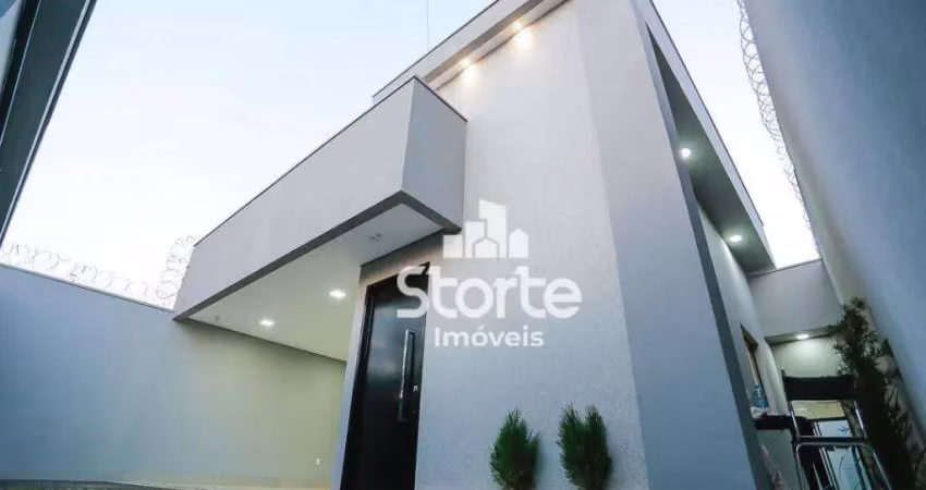 Casa alto padrão com 3 dormitórios à venda, 148m² por r$ 920.000 - portal do vale - uberlândia/mg
