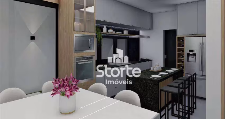 Casa com 3 dormitórios à venda, 177 m² por r$ 1.190.000,00 - novo mundo - uberlândia/mg