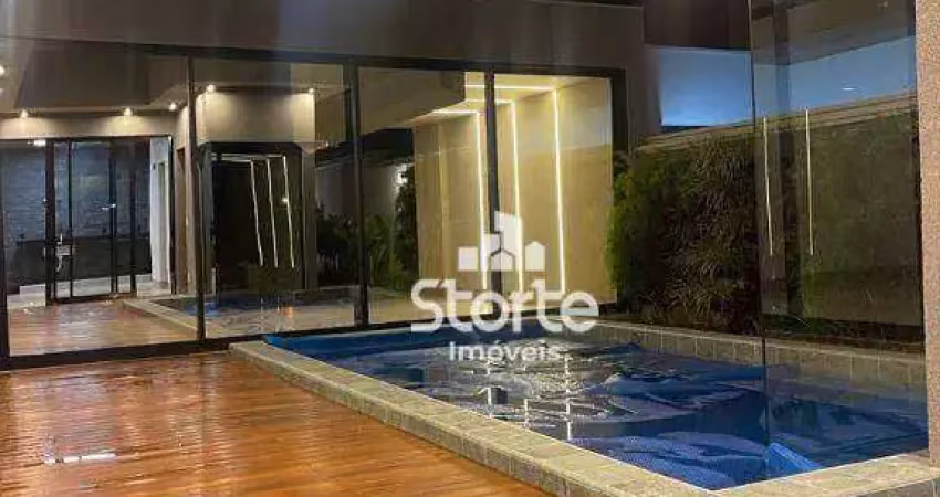 Excelente casa com 3/4 à venda, 236 m² por r$ 2.600.000 - condomínio alphaville 1 - uberlândia/mg