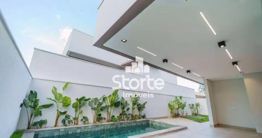 Casa alto padrão com 3 suítes à venda, 247m² por r$ 2.200.000 - condomínio gsp arts uberlândia - uberlândia/mg