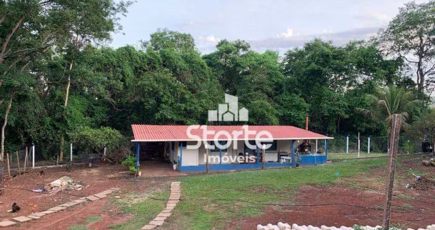 Chácara com 2 dormitórios à venda, 2400 m² por r$ 527.000 - represa de miranda - uberlândia/mg