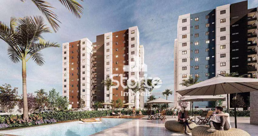 Apartamentos com 2/4 à venda, 56,9m² à 93,5m² sendo a partir de r$ 254.680 - grand ville - uberlândia/mg