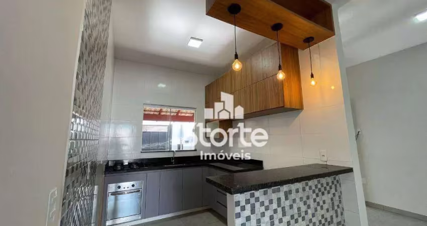 Casa com planejados de 2/4 à venda, 70m² por r$ 340.000 - gsp life i - uberlândia/mg
