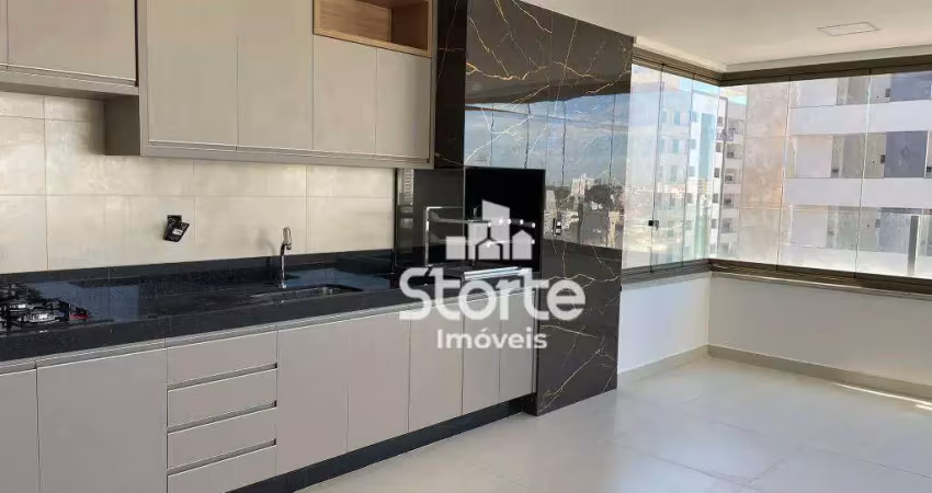 Apartamento alto padrão com marcenaria de primeira linha com 3 suítes, 171m² por r$ 1.480.000 - santa maria - uberlândia/mg