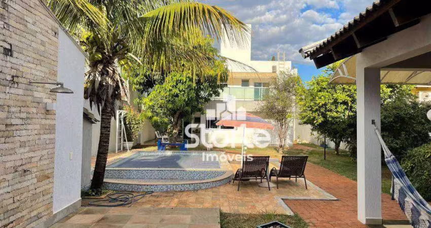 Lindo sobrado com 562,12m² e 7/4 localizado no morada da colina com espaçosa área gourmet e de lazer - r$ 2.850.000 - uberlândia/mg