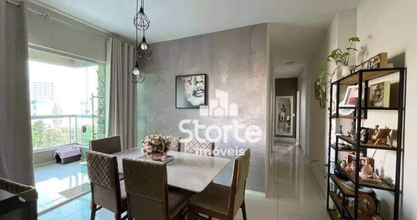 Apartamento com planejados com 4/4 à venda, 112m² por r$ 780.000 - jardim finotti - uberlândia/mg