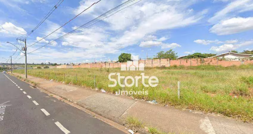 Área à venda na avenida principal, 2.100m² por r$ 1.600.000 - pequis - uberlândia/mg
