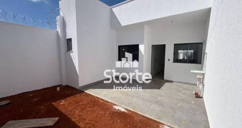 Casas com 3/4 à venda, 76m² por r$ 430.000 - verde vida (novo mundo) - uberlândia/mg