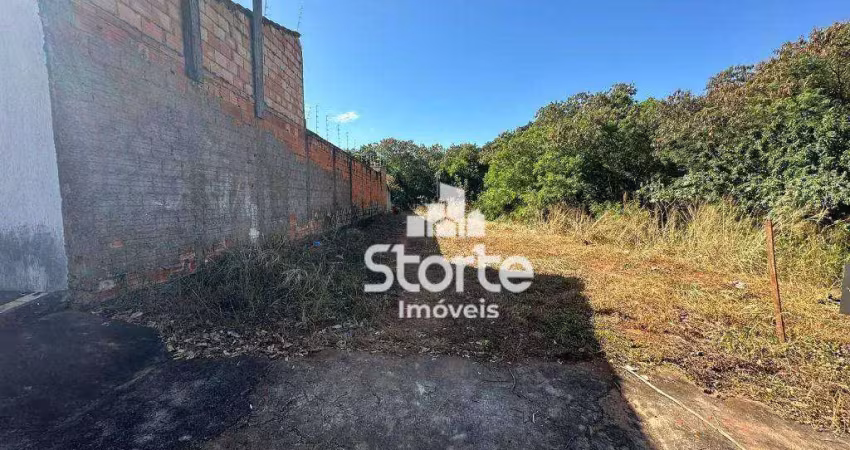 Terreno à venda, 250m² por r$ 150.000 - residencial gramado - uberlândia/mg