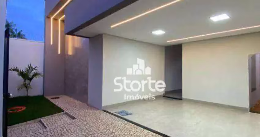 Casa nova com 3 suítes à venda, 160m² por r$ 990.000 - jardim botânico - uberlândia/mg