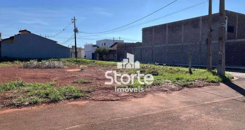 Terreno comercial de esquina à venda, 692,12m² por r$ 420.000 - jardim sucupira - uberlândia/mg