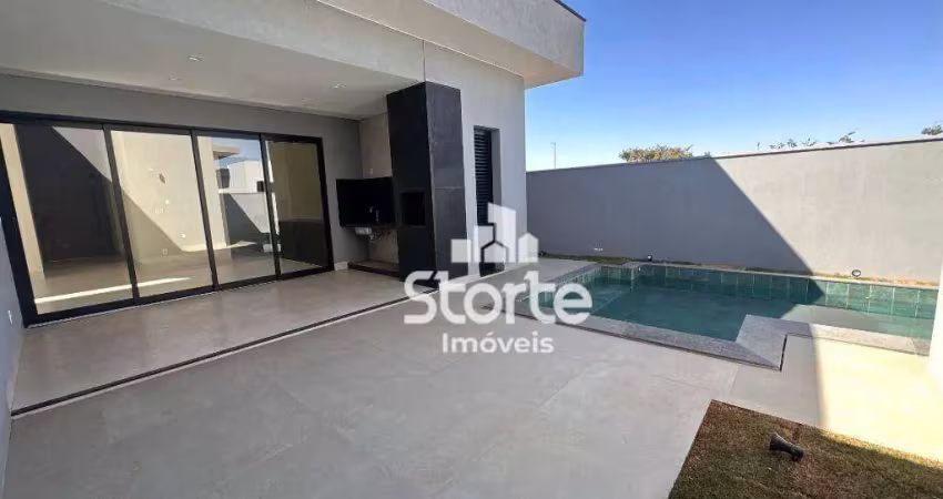Espetacular casa térrea com 3 suítes à venda, 228m² por r$ 2.250.000 - condomínio gsp arts uberlândia - uberlândia/mg