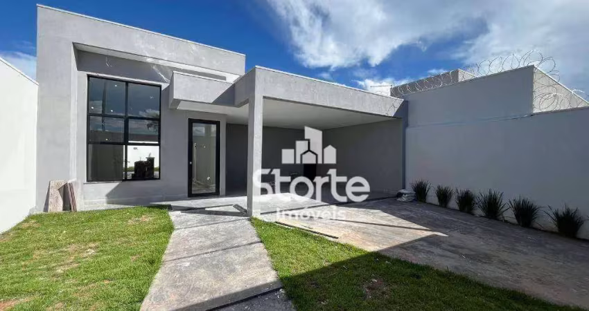 Maravilhosa casa com 3/4 à venda, 145m² por r$ 750.000 - shopping park - uberlândia/mg