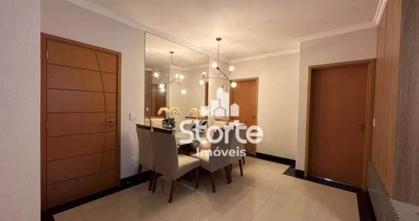 Apartamento com 3 dormitórios à venda, 80 m² por r$ 600.000,00 - tubalina - uberlândia/mg