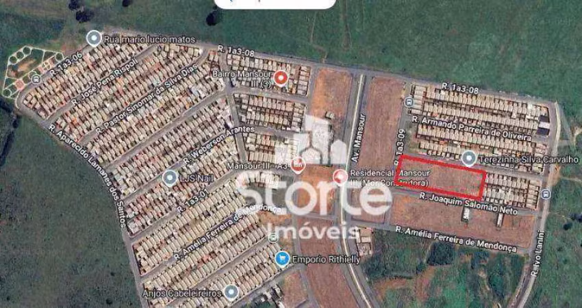 Área à venda, 6.448,50m² por r$ 3.224.250 - mansour iii - uberlândia/minas gerais
