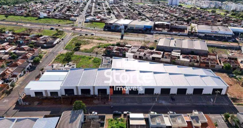 Galpão para alugar, 169,48m² por r$ 4.237/mês - shopping  park - uberlândia/mg
