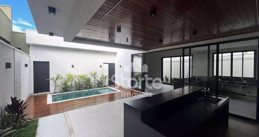 Casa alto padrão com 3 suítes à venda, 208m² por r$ 2.200.000 - condomínio splêndido - uberlândia/mg