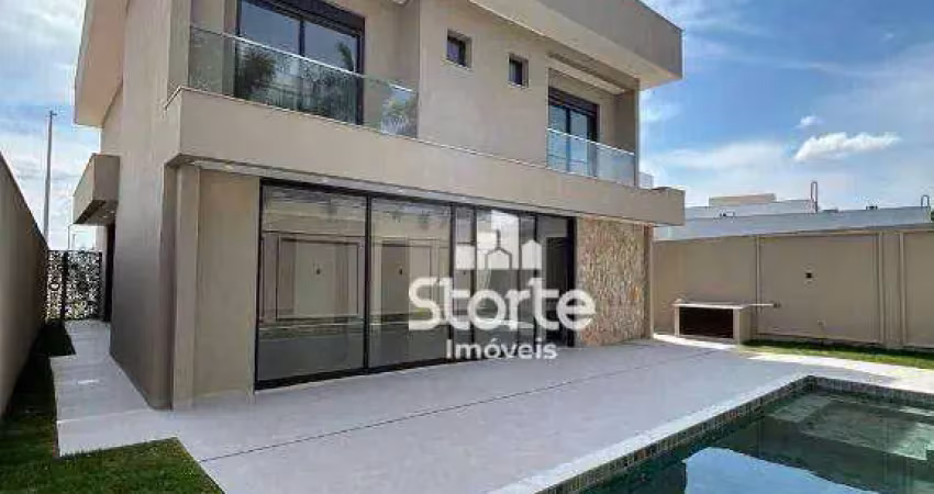 Casa estilo sobrado com 4 suítes à venda, 307,30m² por r$ 3.500.000 - condomínio cyrela ipês - uberlândia/mg