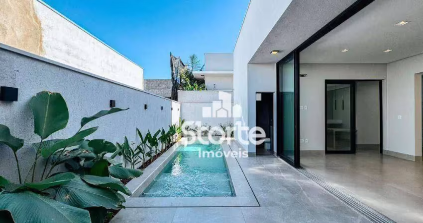 Casa com 3 suítes à venda, 244m² por r$ 2.200.000 - condomínio gsp arts - uberlândia/mg