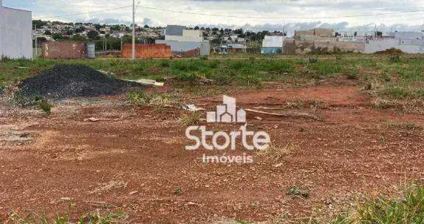 Terreno à venda, 250 m² por r$ 250.000,00 - verde umuarama - uberlândia/mg