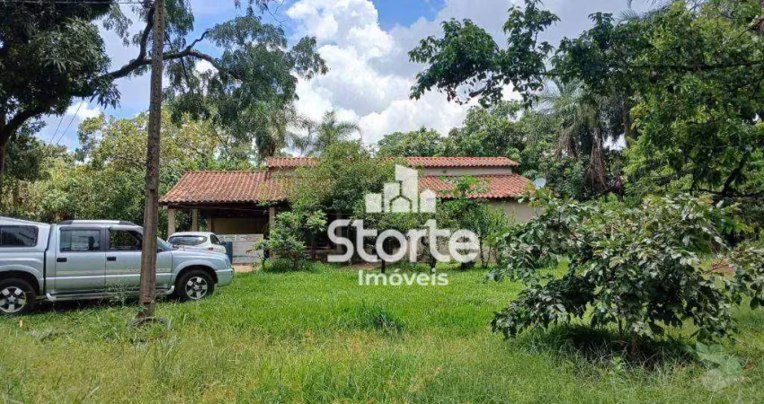 Chácara com 3 dormitórios à venda, 5.000 m² por r$ 650.000 - jockey camping - uberlândia/mg