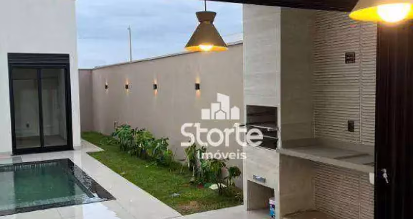 Casa com 3 dormitórios à venda, 150 m² por r$ 1.190.000,00 - condomínio raros alto umuarama - uberlândia/mg