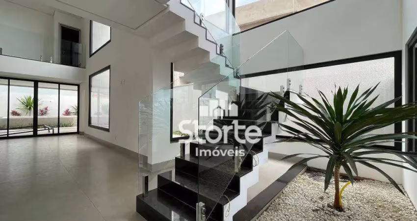 Casa alto padrão com 03 suítes + dormitório reversível à venda, 313m² por r$ 3.200.000 - condomínio jardim versailles - uberlândia/mg