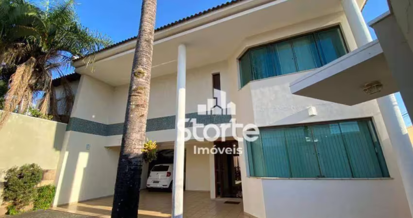 Casa estilo sobrado de esquina com 3 suítes à venda, 290m² por r$ 1.700.000 - morada da colina - uberlândia/mg