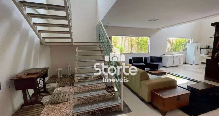 Casa estilo sobrado com 3 suítes à venda, 280m² por r$ 1.580.000 - morada da colina - uberlândia/mg
