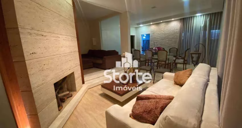 Casa alto padrão com 3/4 à venda, 211m² por r$ 1.680.000 - condomínio paradiso ecológico - uberlândia/mg