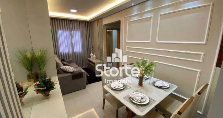 Apartamentos com 2/4 à venda, 55,79m² à 57,49m² a partir de r$ 269.000 - jardim holanda - uberlândia/mg